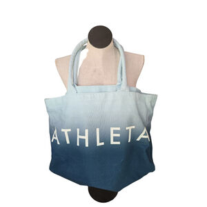 Women's Athleta Blue Ombre Canvas Tote Bag One Size